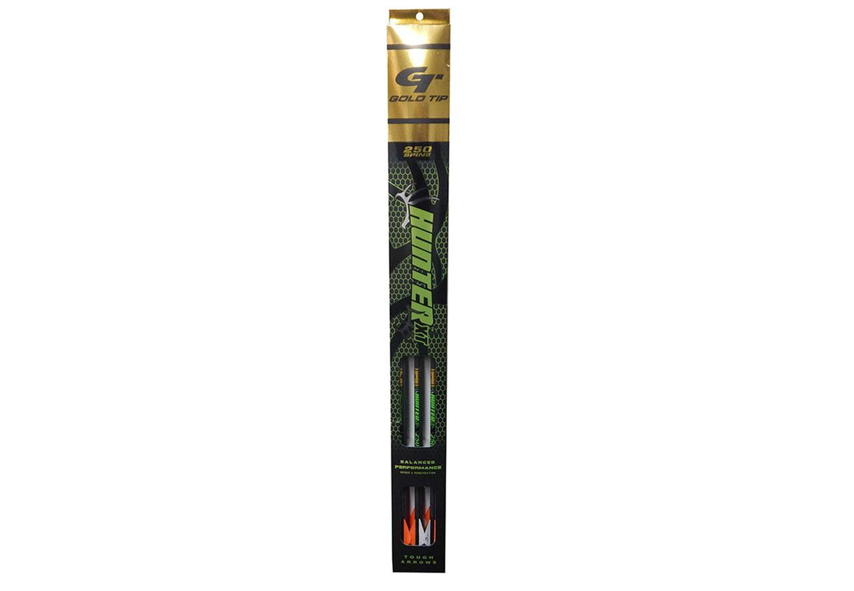 Gold Tip Hunter XT Arrows Fletched 2" Rapt-X Vanes