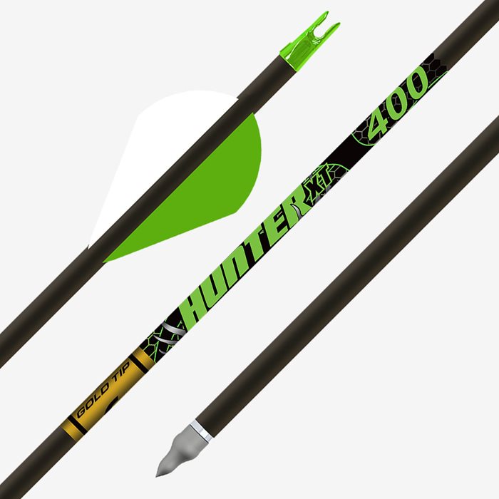 Gold Tip Hunter XT Arrows Fletched 2" Rapt-X Vanes 500 12