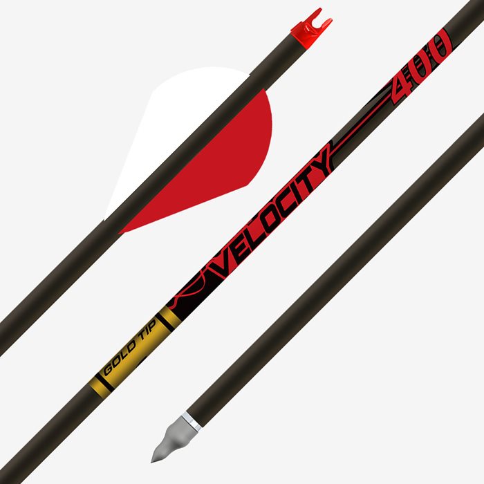 Gold Tip Velocity Arrows Fletched 2" Rapt-X Vanes 340 6
