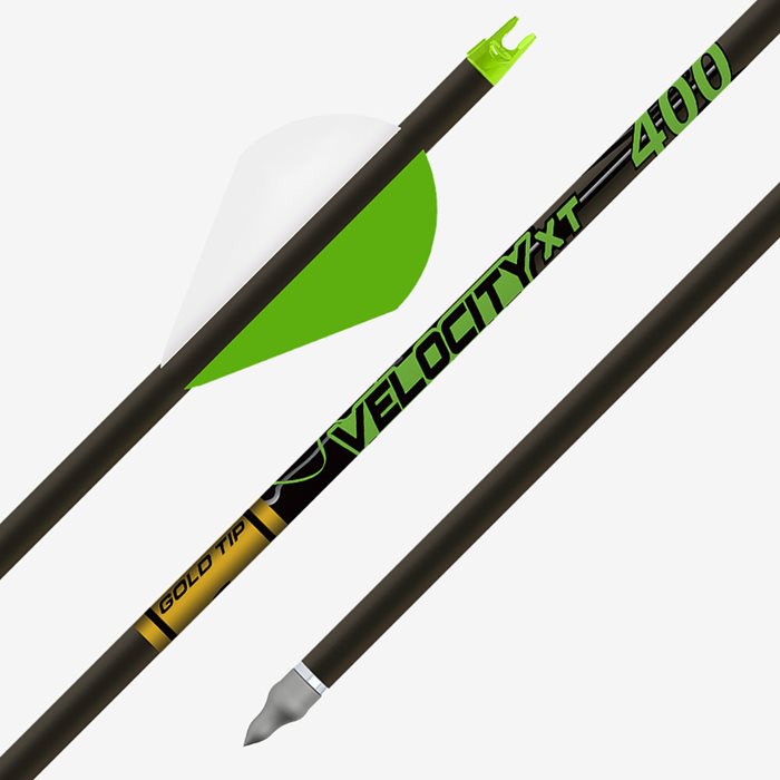 Gold Tip Velocity XT Arrows Fletched 2" Rapt-X Vanes 500 12