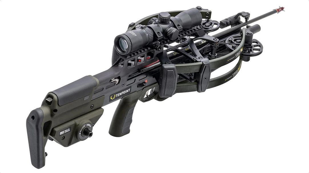 TenPoint TRX 26 Crossbow Package, Rangemaster 100 Scope, Moss Green