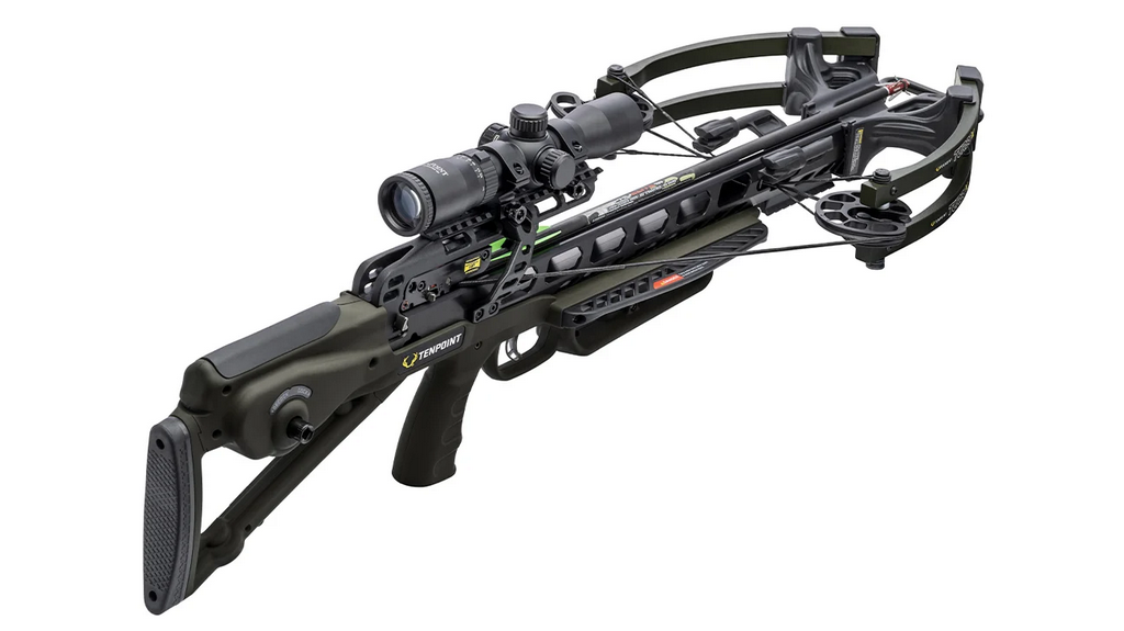 TenPoint Turbo X Moss Green Crossbow Package w/Rangemaster 100